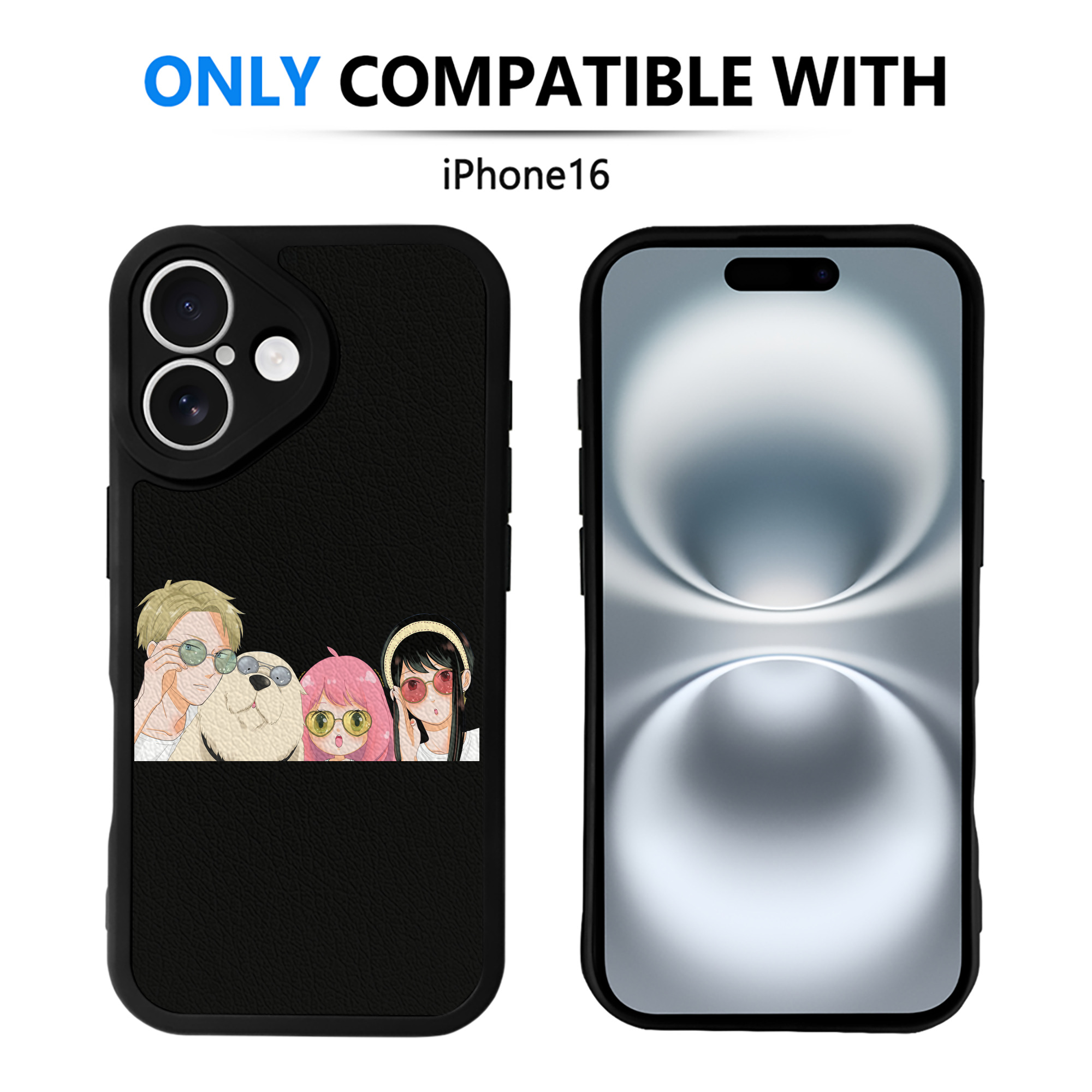 （画像用） SPY×FAMILY间谍家家酒 【iPhone 16シリーズ対応】シリコンスマホケース（レザー調） 材質：シリコン